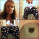 A brunette girl video records herself taking a shit and wiping her ass while sitting on a toilet in at least 6 scenes and pees in 2 additional scenes. 16.5 minutes.